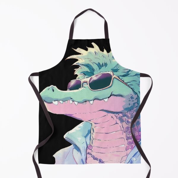 Item preview, Cool alligator wearing sunglasses pastel watercolor designed and sold by TomFrontierArt.