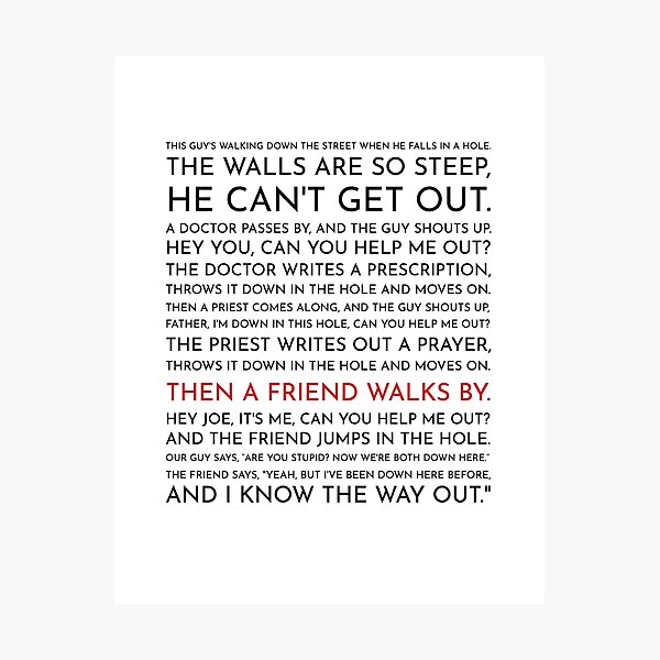 Item preview, Guy Falls Into a Hole - Leo McGarry's Speech designed and sold by Kristin Novotny.