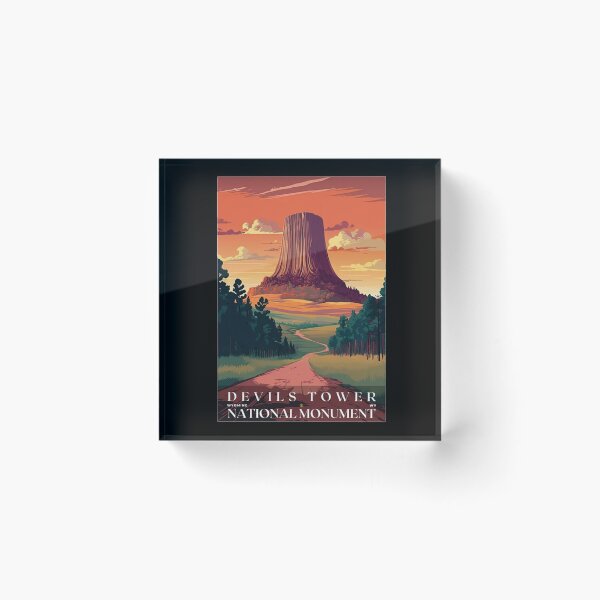 Item preview, Devils Tower National Monument designed and sold by kobimaza.