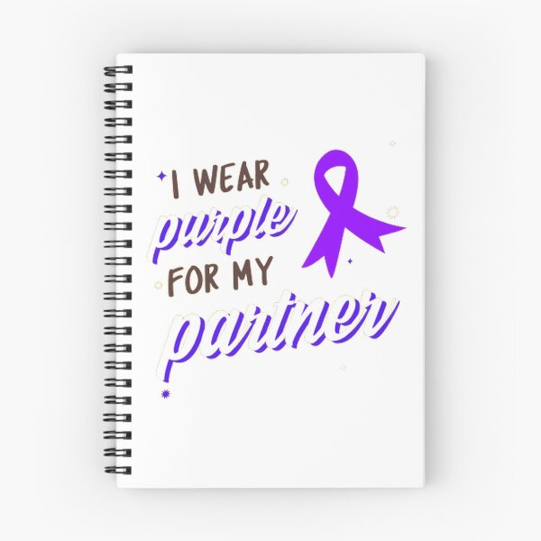 Item preview, Crohns and Colitis awareness purple ribbon - I wear purple for my partner designed and sold by Rodayna Elnaggar.