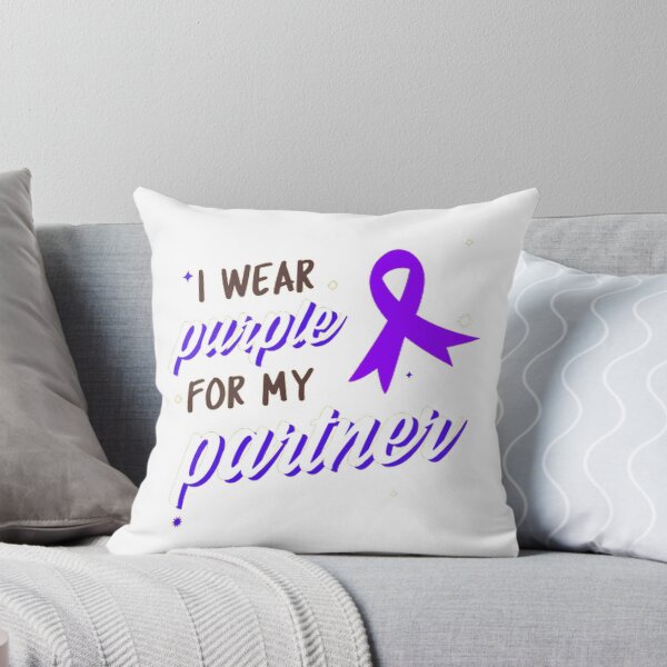 Item preview, Crohns and Colitis awareness purple ribbon - I wear purple for my partner designed and sold by Rodayna Elnaggar.