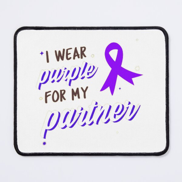 Item preview, Crohns and Colitis awareness purple ribbon - I wear purple for my partner designed and sold by Rodayna Elnaggar.