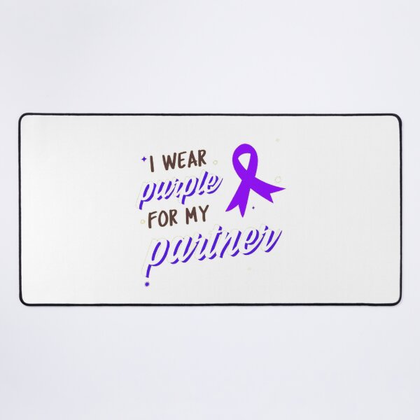 Item preview, Crohns and Colitis awareness purple ribbon - I wear purple for my partner designed and sold by Rodayna Elnaggar.