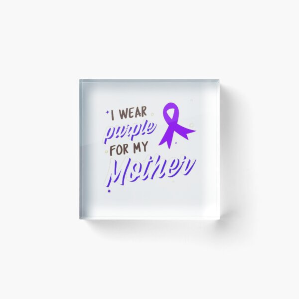 Item preview, Crohns and Colitis awareness purple ribbon - I wear purple for my Mother  designed and sold by Rodayna Elnaggar.