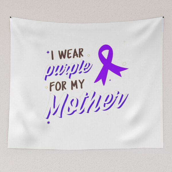 Item preview, Crohns and Colitis awareness purple ribbon - I wear purple for my Mother  designed and sold by Rodayna Elnaggar.