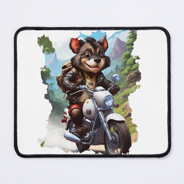 Item preview, Tasmanian Devil On A Bikers Road Trip designed and sold by MysticalSVK.