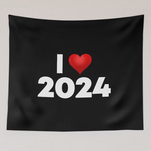 Item preview, I Love 2024 designed and sold by Itsheartshop.