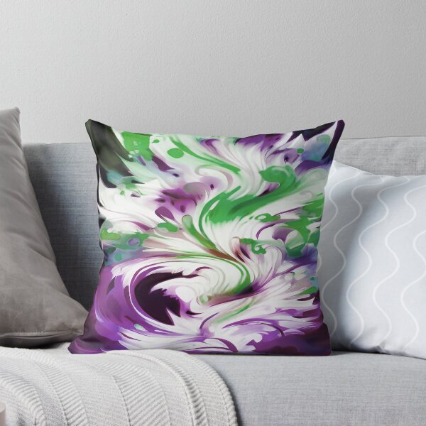 Item preview, Abstract Fire in Colors of Violet and Green designed and sold by deniselynnimage.