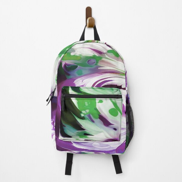 Item preview, Abstract Fire in Colors of Violet and Green designed and sold by deniselynnimage.