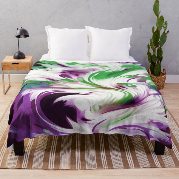 Item preview, Abstract Fire in Colors of Violet and Green designed and sold by deniselynnimage.