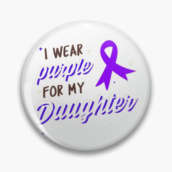 Item preview, Crohns and Colitis awareness purple ribbon - I wear purple for my Daughter designed and sold by Rodayna Elnaggar.