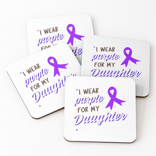 Item preview, Crohns and Colitis awareness purple ribbon - I wear purple for my Daughter designed and sold by Rodayna Elnaggar.