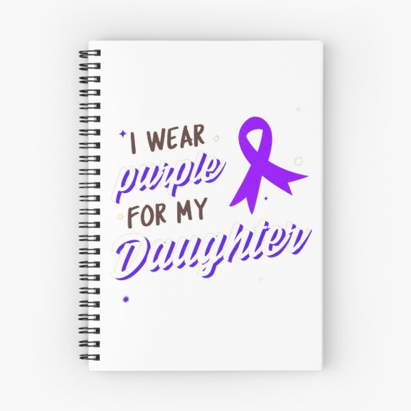 Item preview, Crohns and Colitis awareness purple ribbon - I wear purple for my Daughter designed and sold by Rodayna Elnaggar.