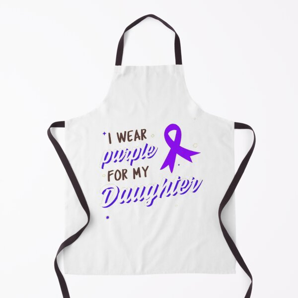 Item preview, Crohns and Colitis awareness purple ribbon - I wear purple for my Daughter designed and sold by Rodayna Elnaggar.