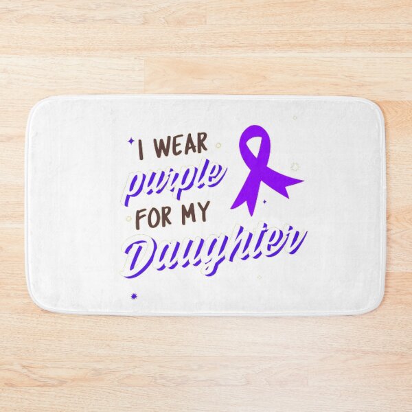 Item preview, Crohns and Colitis awareness purple ribbon - I wear purple for my Daughter designed and sold by Rodayna Elnaggar.