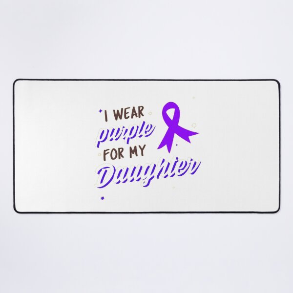 Item preview, Crohns and Colitis awareness purple ribbon - I wear purple for my Daughter designed and sold by Rodayna Elnaggar.