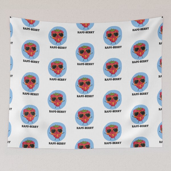 Item preview, Raps-berry Funny Rapper Raspberry Puns  designed and sold by punnybone.