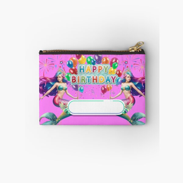 Item preview, Sirenas Merfolk Pink Mermaid Happy Birthday Custom Banner designed and sold by SirenasWorld.
