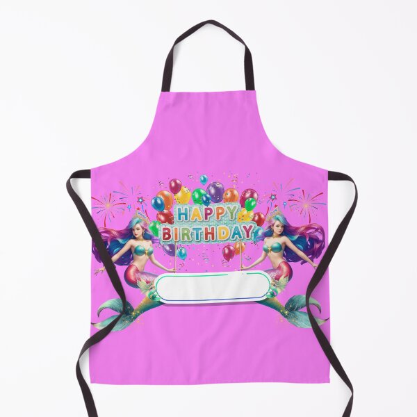 Item preview, Sirenas Merfolk Pink Mermaid Happy Birthday Custom Banner designed and sold by SirenasWorld.