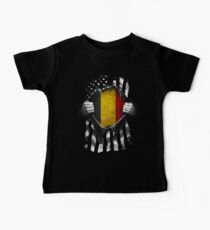Belgian American Flag Baby Tee