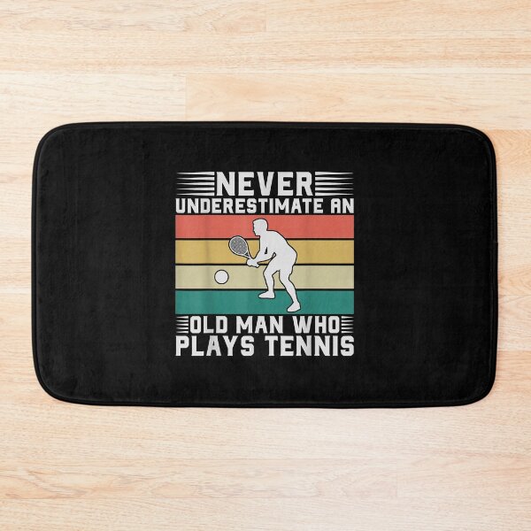 Item preview, Mens Never Underestimate An Old Man Who Plays Ennis  designed and sold by NanceyPalmer.