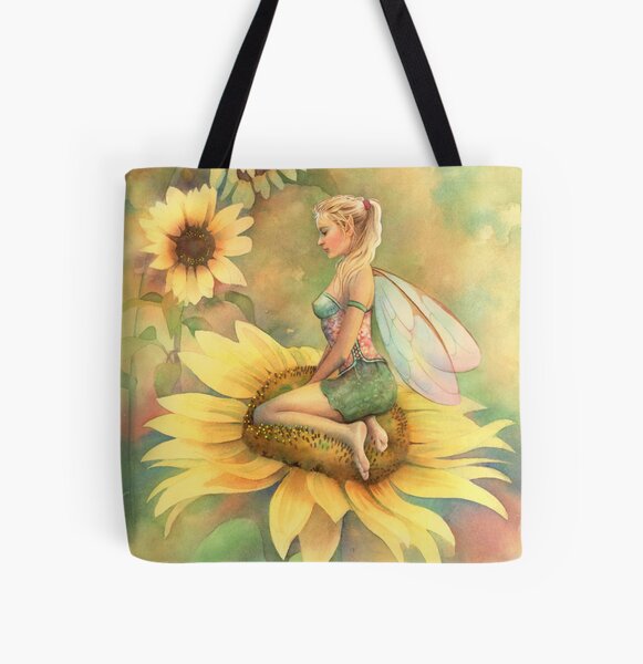 Sunflower All Over Print Tote Bag