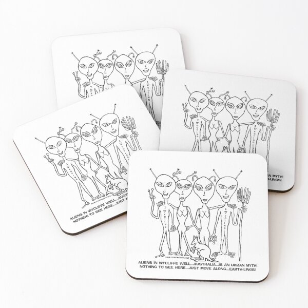 Item preview, 4~ALIENS ~ WYCLIFFE-WELL ~ AUSTRALIA ~ URBAN MYTH ~ EARTHLINGS designed and sold by RodeoMalibu.