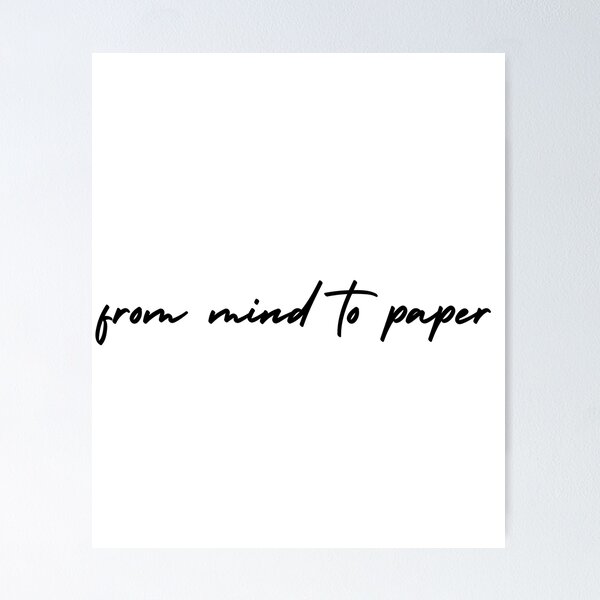 Item preview, from mind to paper | journaling designed and sold by Therapy by Sen.
