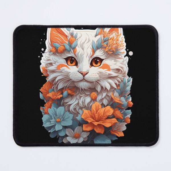 Item preview, Purrfect Harmony: Cat's Floral Haven designed and sold by hudaG.