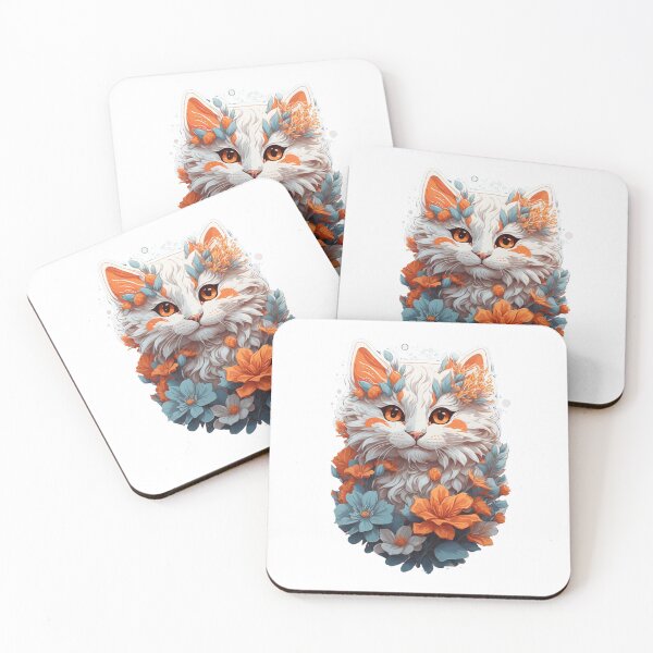 Item preview, Purrfect Harmony: Cat's Floral Haven designed and sold by hudaG.