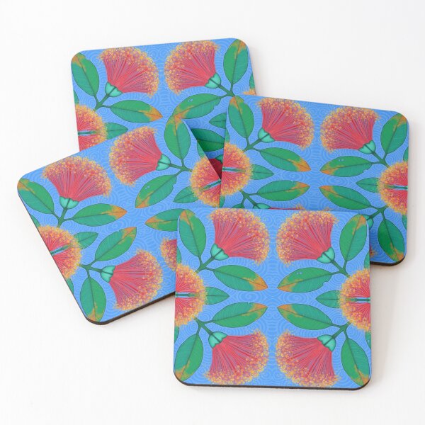 Item preview, Pohutukawa Summer - blue sky designed and sold by AprilAppleArt.