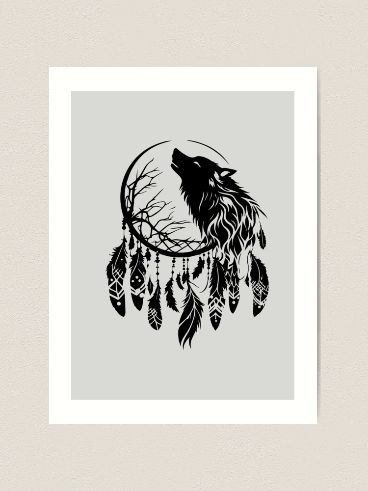 Follow Your Dreamcatcher - Boho Chic Ethnic Nursery Art Poster Print Spiral  Notebook