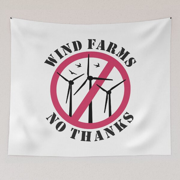 Item preview, Wind Farms No Thanks, Stop Wind Energy designed and sold by HandicraftArt.