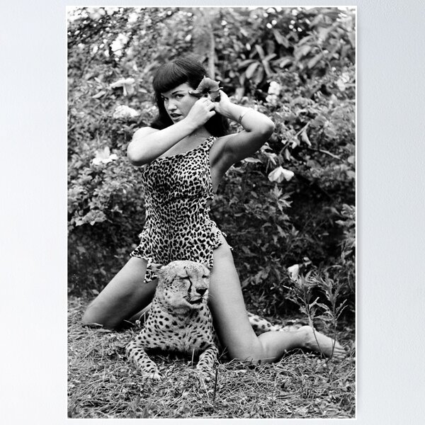 Item preview, Leopard And Bettie Beauty Flowers Poster designed and sold by jeremy-gerol.