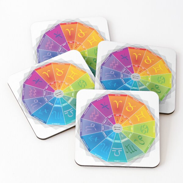 Item preview, Disc of the 12 Signs of the Zodiac Wheel Colors Rainbow Multicolored designed and sold by WinfinityDesigns.
