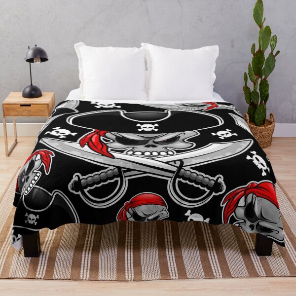 Item preview, Skull Pirate Captain with Crossed Sabers designed and sold by BluedarkArt.