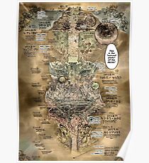 Made in Abyss World Map Poster