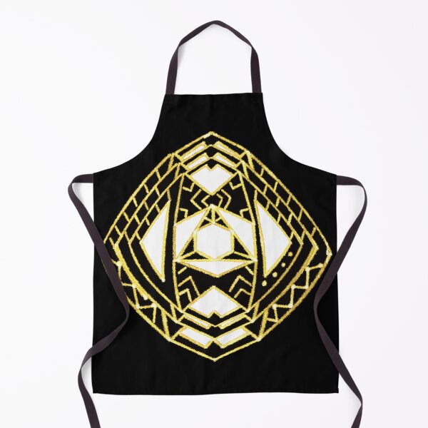 Item preview, Gold geometric medallion designed and sold by AllGenDesigns.