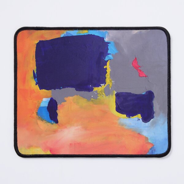 Item preview, Painting Abstract Squares Geometric Clouds Expressive Colors Orange Blue Gray Colors Effects and Textures designed and sold by InfinityDsigns.