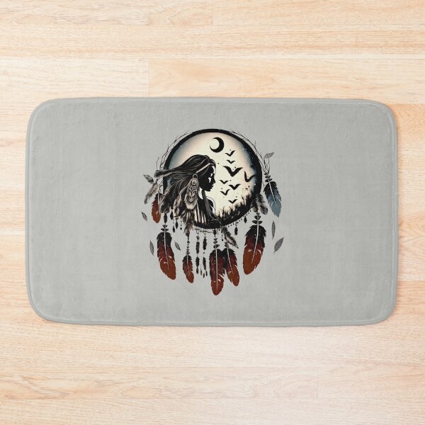 Item preview, Dream catcher, medicine woman, moon, feathers, tribal designed and sold by nitty-gritty.