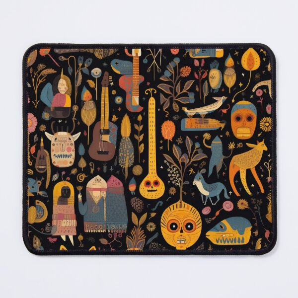 Item preview, fabric with lots of different professional tools on a dark background V3 designed and sold by neerajgenius.