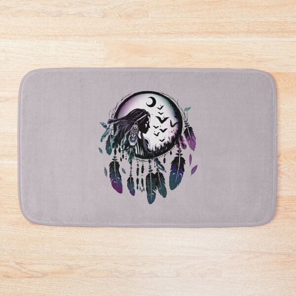 Item preview, Dream catcher, medicine woman, moon, feathers, tribal designed and sold by nitty-gritty.