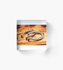 horse shoes Acrylic Block