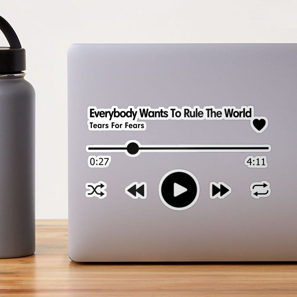 Everybody Wants To Rule The World Tears For Fears Lyrics Sticker