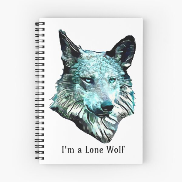 Item preview, Illustrated Portrait of a Lone Wolf designed and sold by slikar.