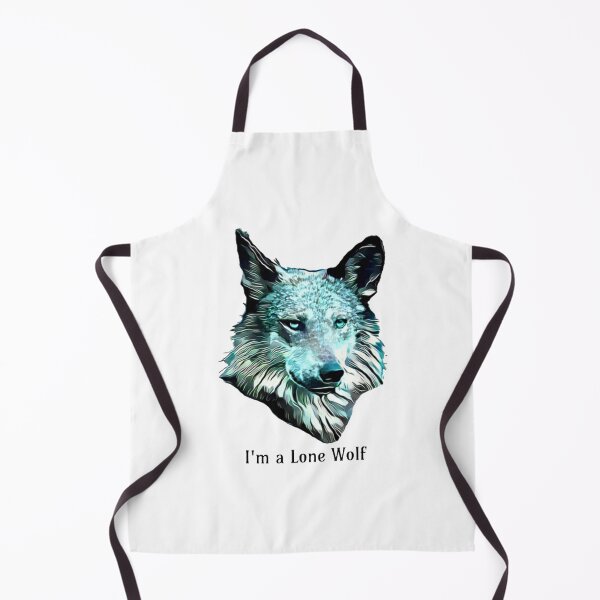Item preview, Illustrated Portrait of a Lone Wolf designed and sold by slikar.