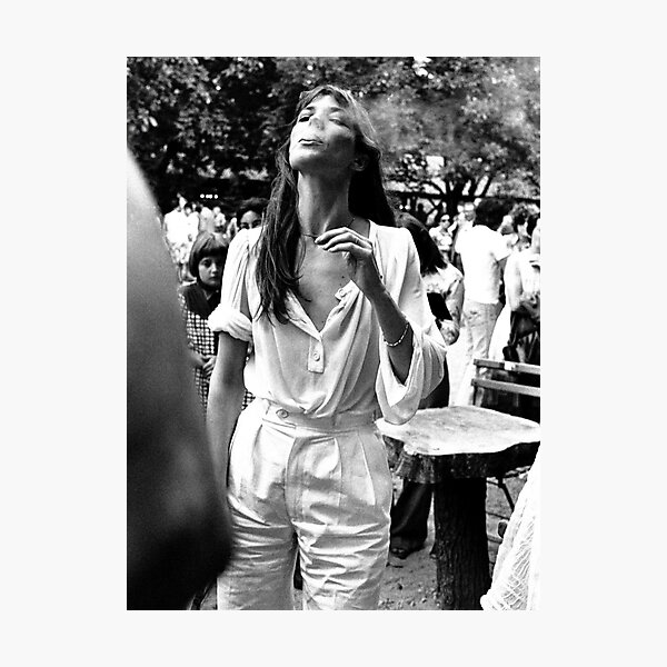 Item preview, Jane Birkin Smoking Cigarette Vintage Poster designed and sold by bundrosgiyo.