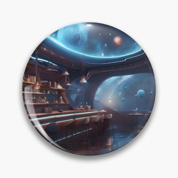 Item preview, Futuristic Space Coffee Shop designed and sold by tpixx.