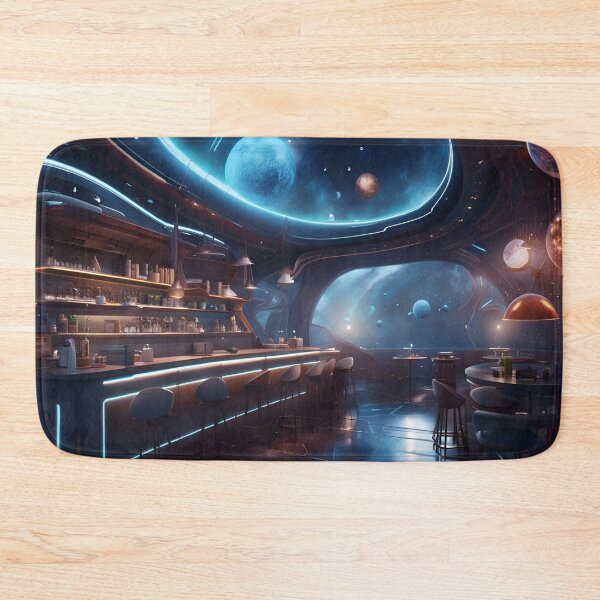 Item preview, Futuristic Space Coffee Shop designed and sold by tpixx.