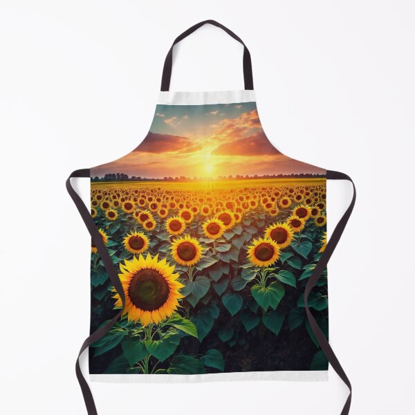 Item preview, An Enchanting Summer Scene Featuring Sunflower Fields Bathed In Warm Sunlight, Ai Generated Art designed and sold by AiGens.